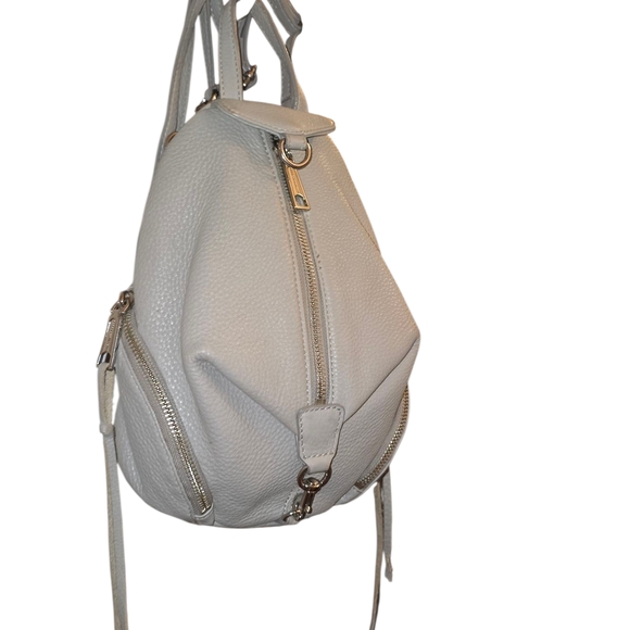 Rebecca Minkhoff Grey Leather Backpack Mini - Picture 1 of 6